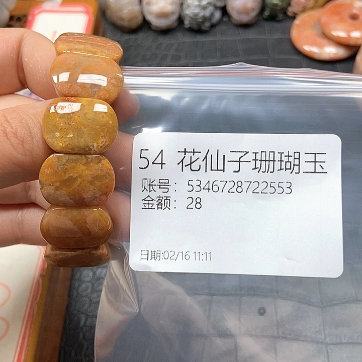 硅化珊瑚（珊瑚玉）手镯未镶嵌5****354