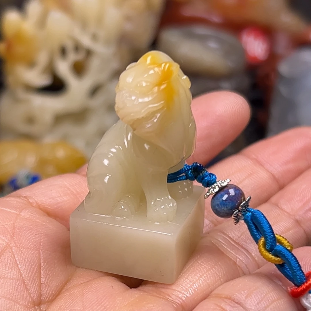 b***t寿山石印石芙蓉石瑞兽印章