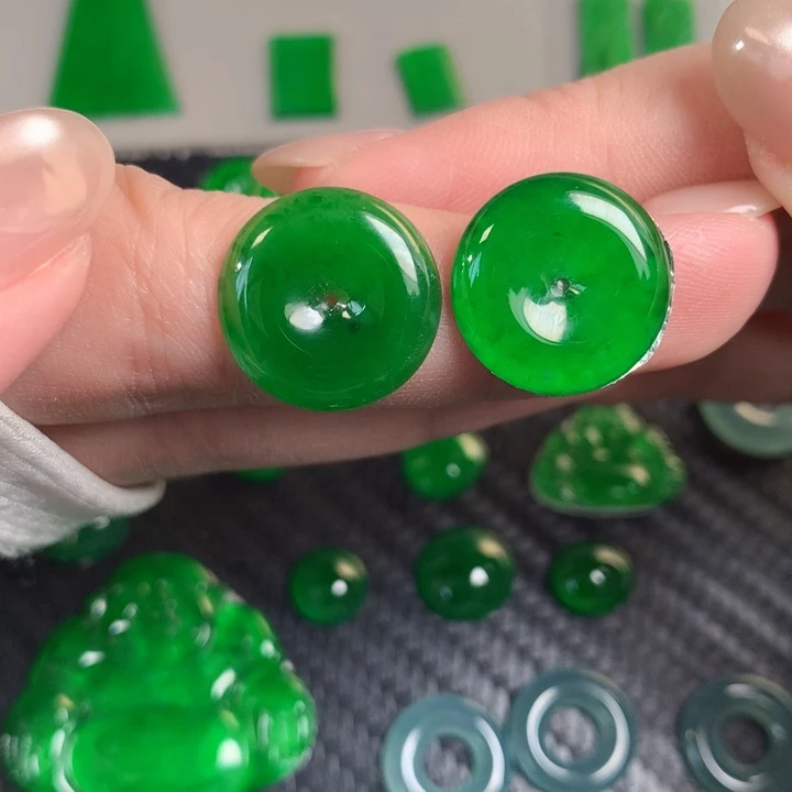 翡翠散珠翡翠15.7-2.4