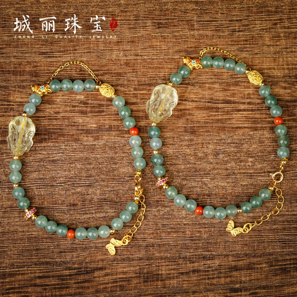 【城丽珠宝】财路通行证翡翠手串/条（多样性发货发一条）ZJH-9073