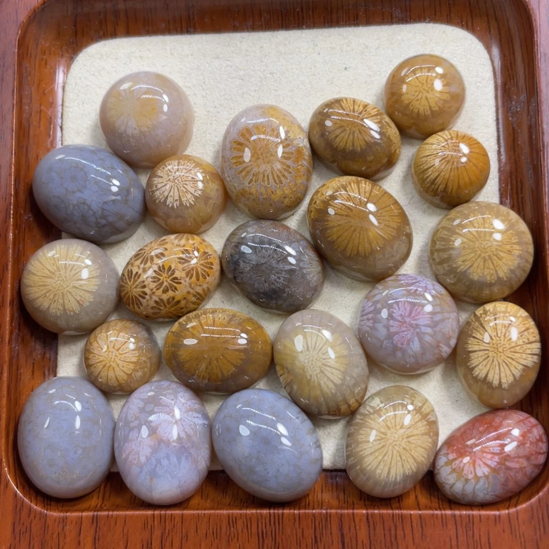 硅化玉未镶嵌颈饰戒面50米1个