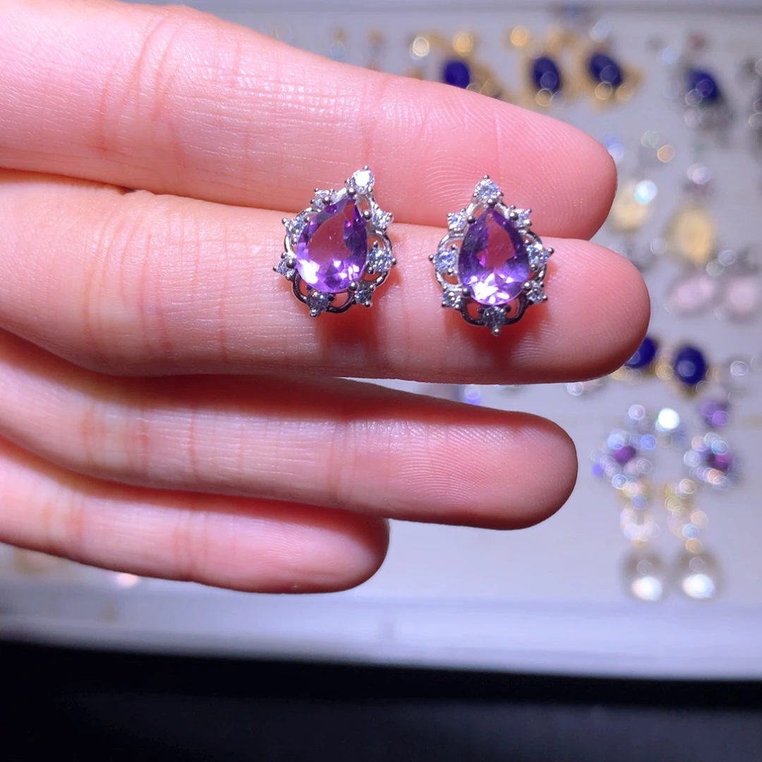 【闪购商品】吊坠(不含链)银S925镶嵌紫晶