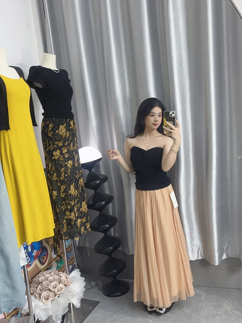 【虎妹推荐】小个子气质抹胸上衣半身裙（两件套）