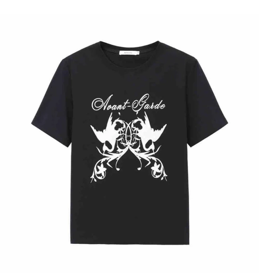 【SFF推荐】AVVENN25早春新款印花短袖T恤圆领百搭衣服5625