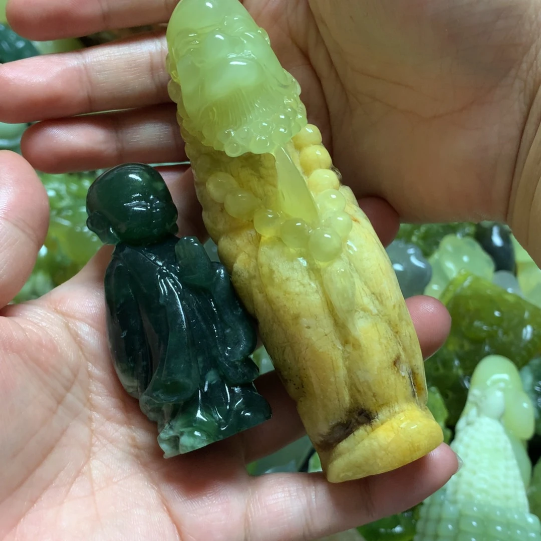 岫玉手把未镶嵌幸***道手把