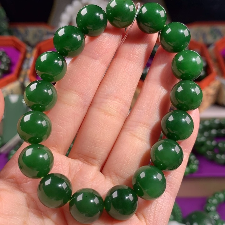 和田玉（碧玉）未镶嵌手串