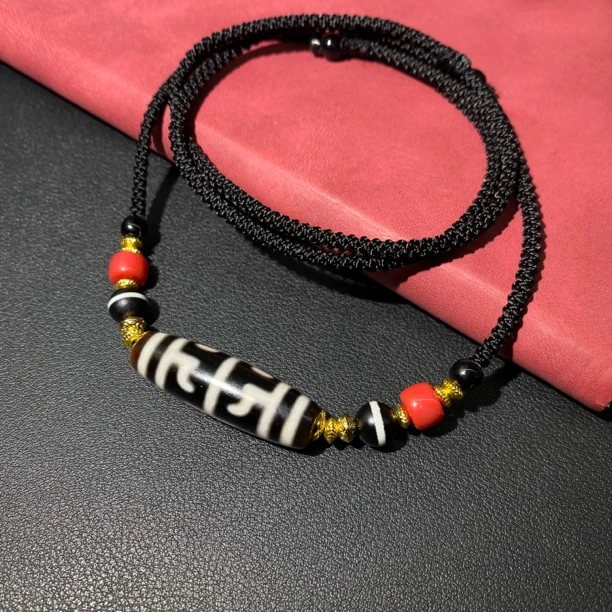 无界法器天珠玛瑙锁骨链