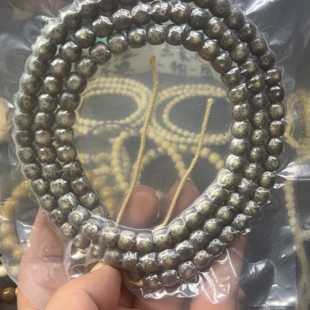 不***仙星月菩提手串9✖️8针尖星 石玉料 108