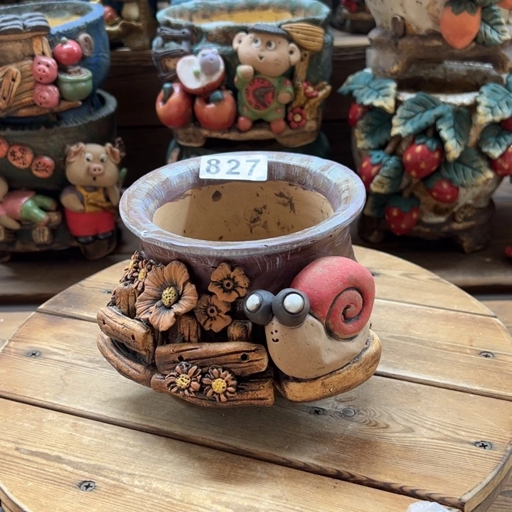 嘻哈多肉花盆百搭