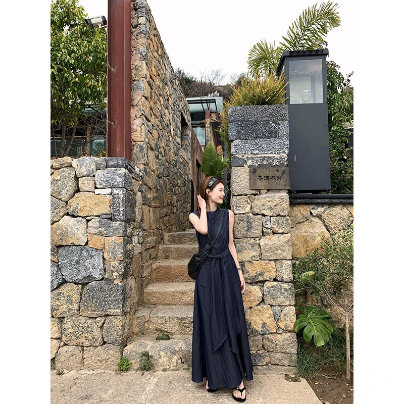 轻熟风高级感气质时尚修身无袖背心上衣高腰百搭休闲半身裙两件套