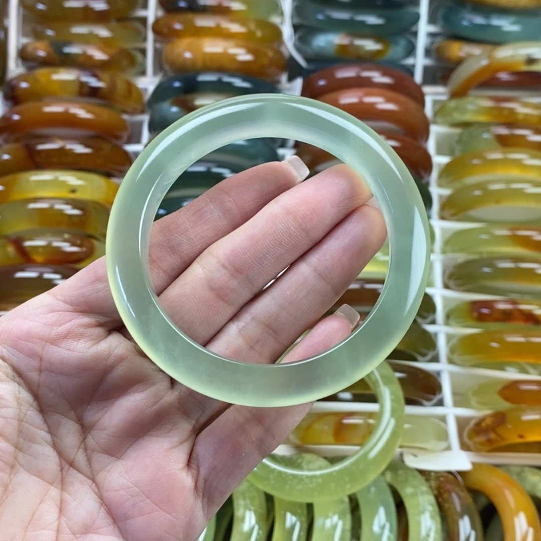 未镶嵌蛇纹石玉手镯60
