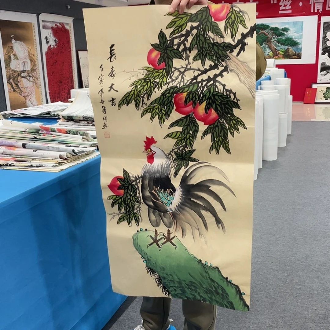 国画今天上午国画作品展示