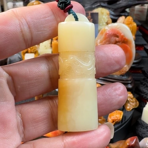 寿山石黃色芙蓉石