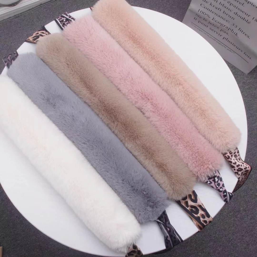 冬季仿水貂毛围脖保暖假领子围巾女