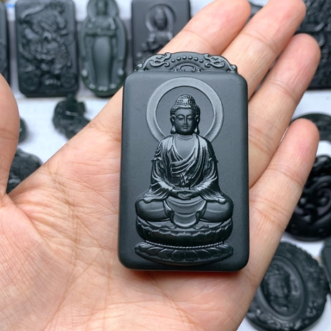 【闪购商品】颈饰未镶嵌和田玉双面雕刻