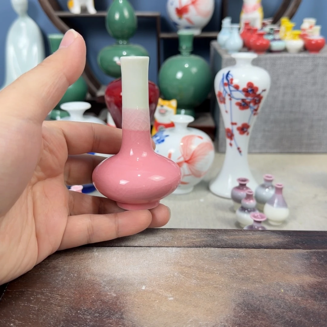 陶瓷手工小花器摆件