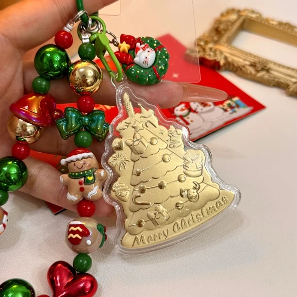 圣诞树挂件 可爱卡通手机链 包包钥匙扣挂件 圣诞节礼物送闺蜜