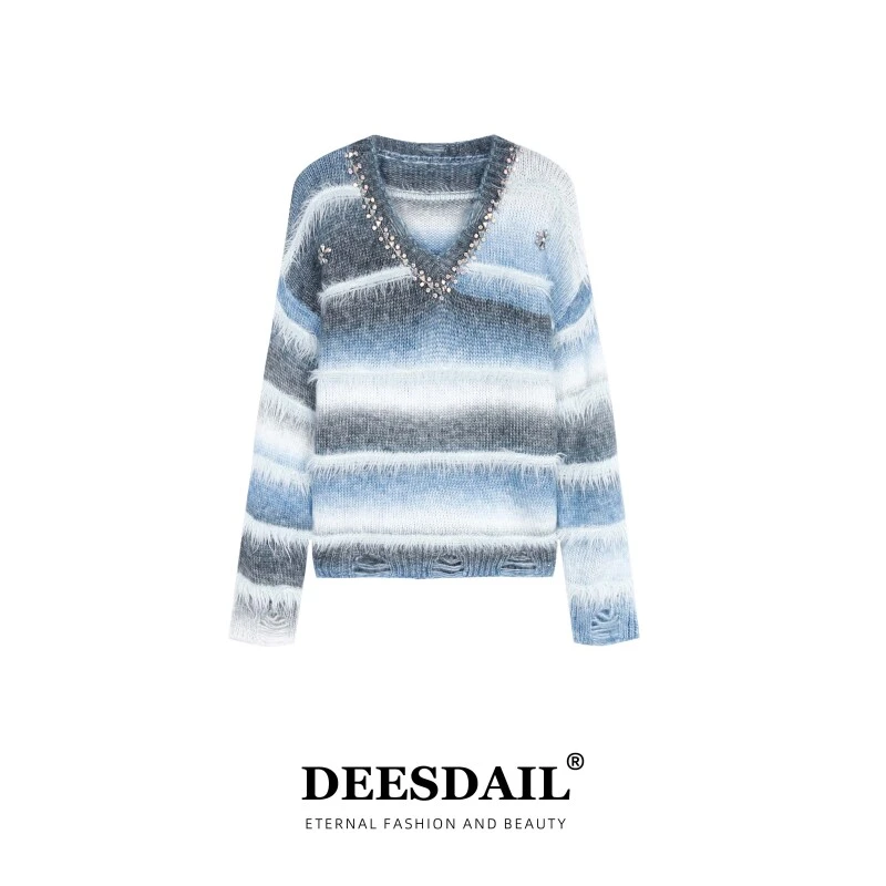 【330】DEESDAIL秋冬长袖上衣显瘦小众知性女装毛衣A319