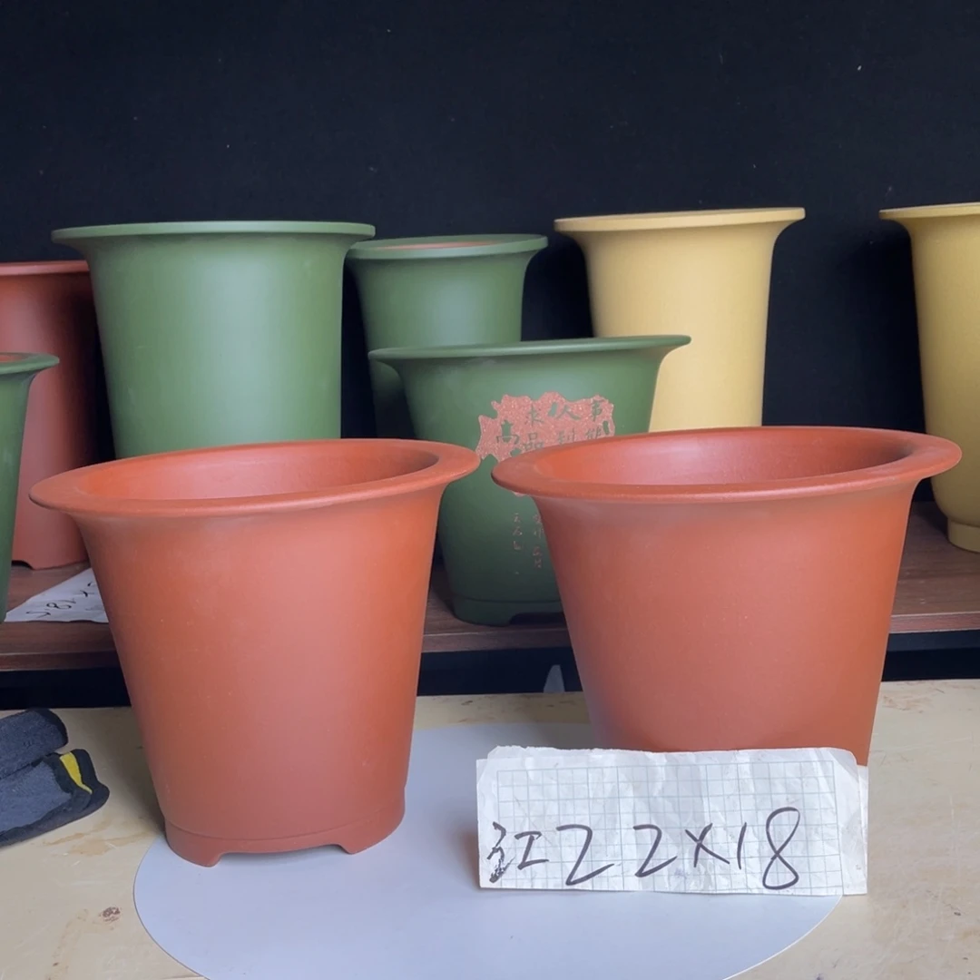 宜兴原矿紫砂花盆