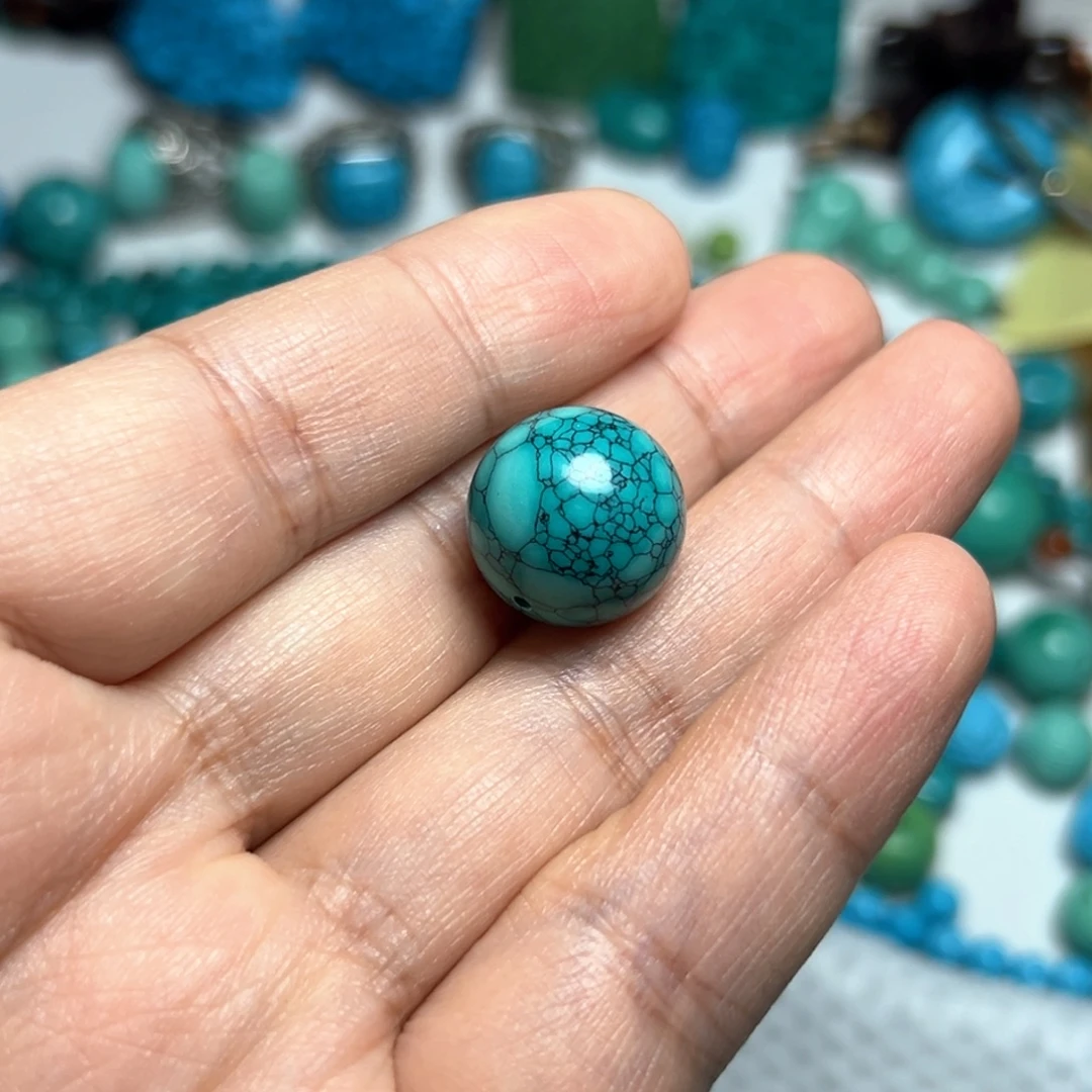 卡16+绿花珠子单珠散珠