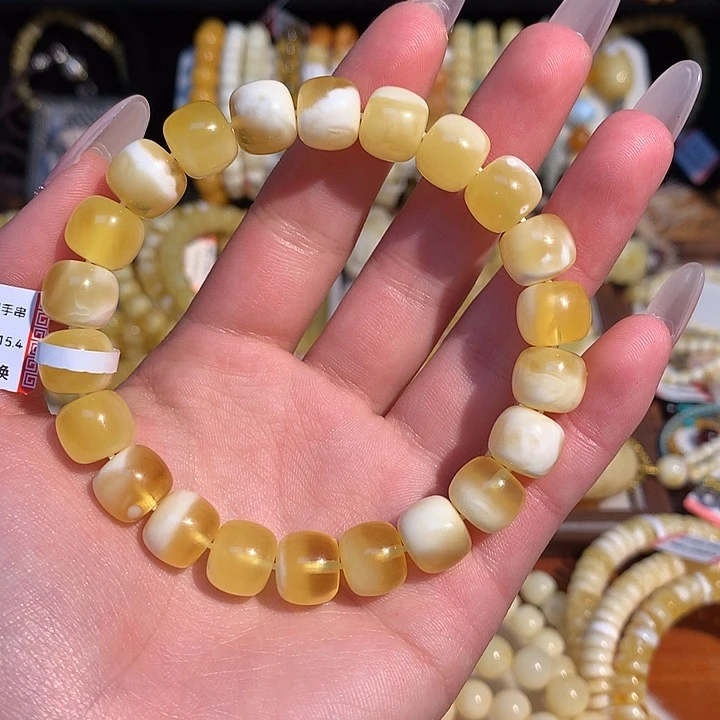 蜜蜡手链未镶嵌蜜蜡手串素圈