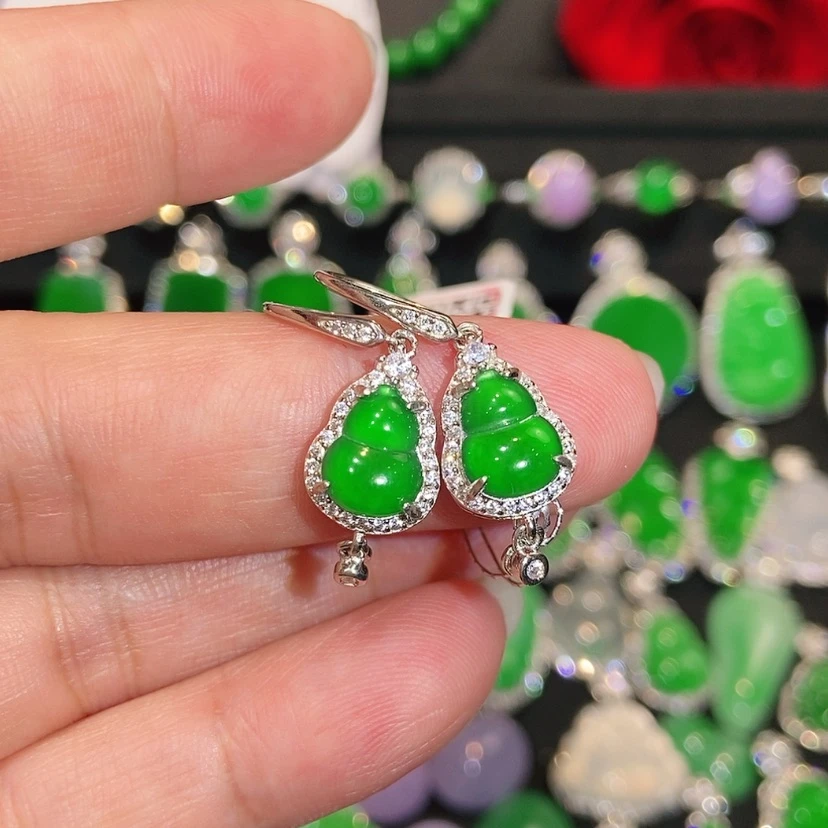 【闪购商品】未镶嵌翡翠耳饰天然翡翠