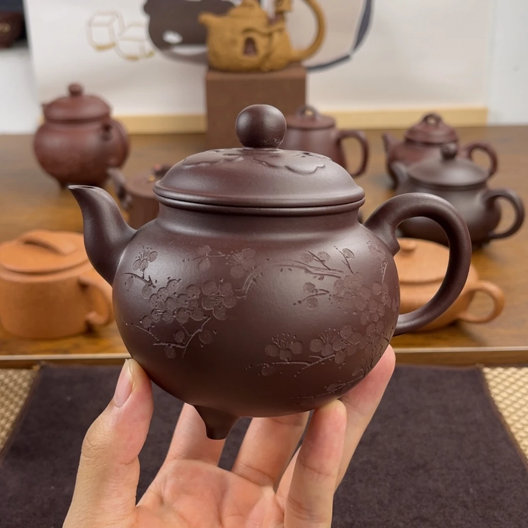茶壶紫砂手工制作大彬如意350cc