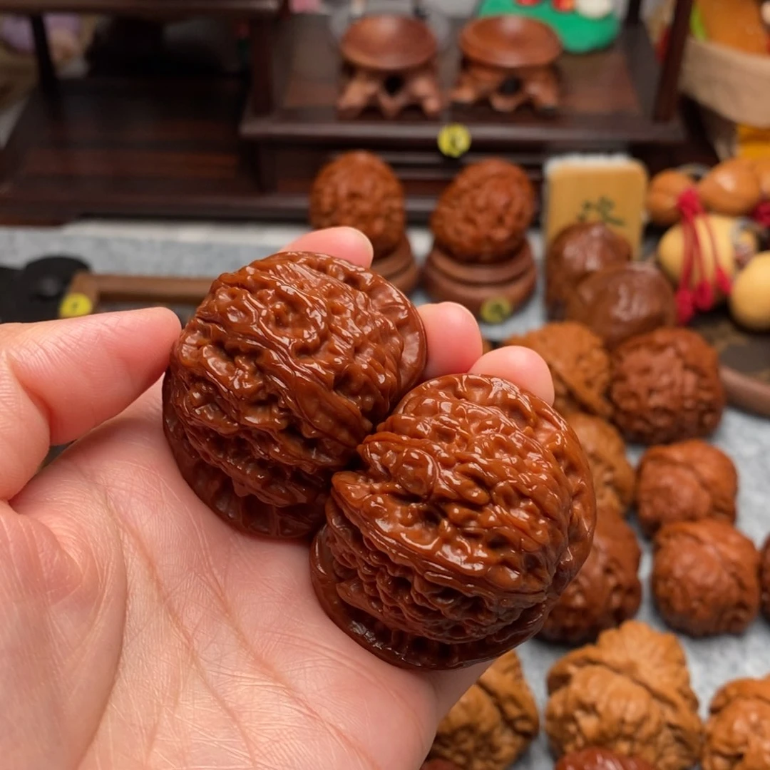 文玩核桃吊坠大*全品44白狮子