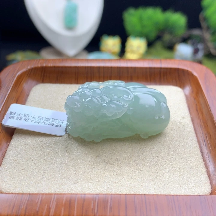 翡翠未镶嵌颈饰貔貅39