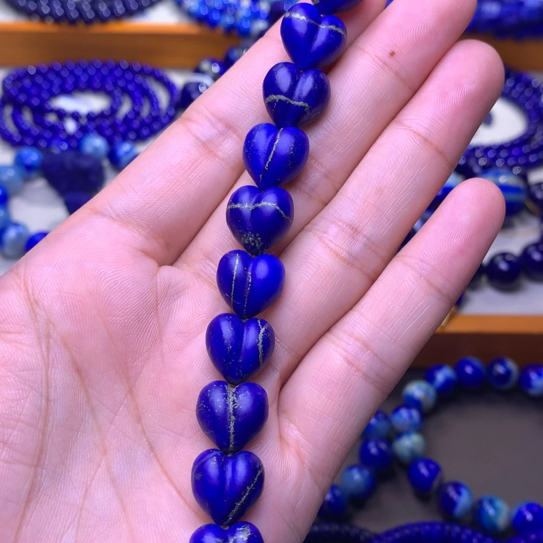 青金石未镶嵌网红屁桃，可穿手链，项链