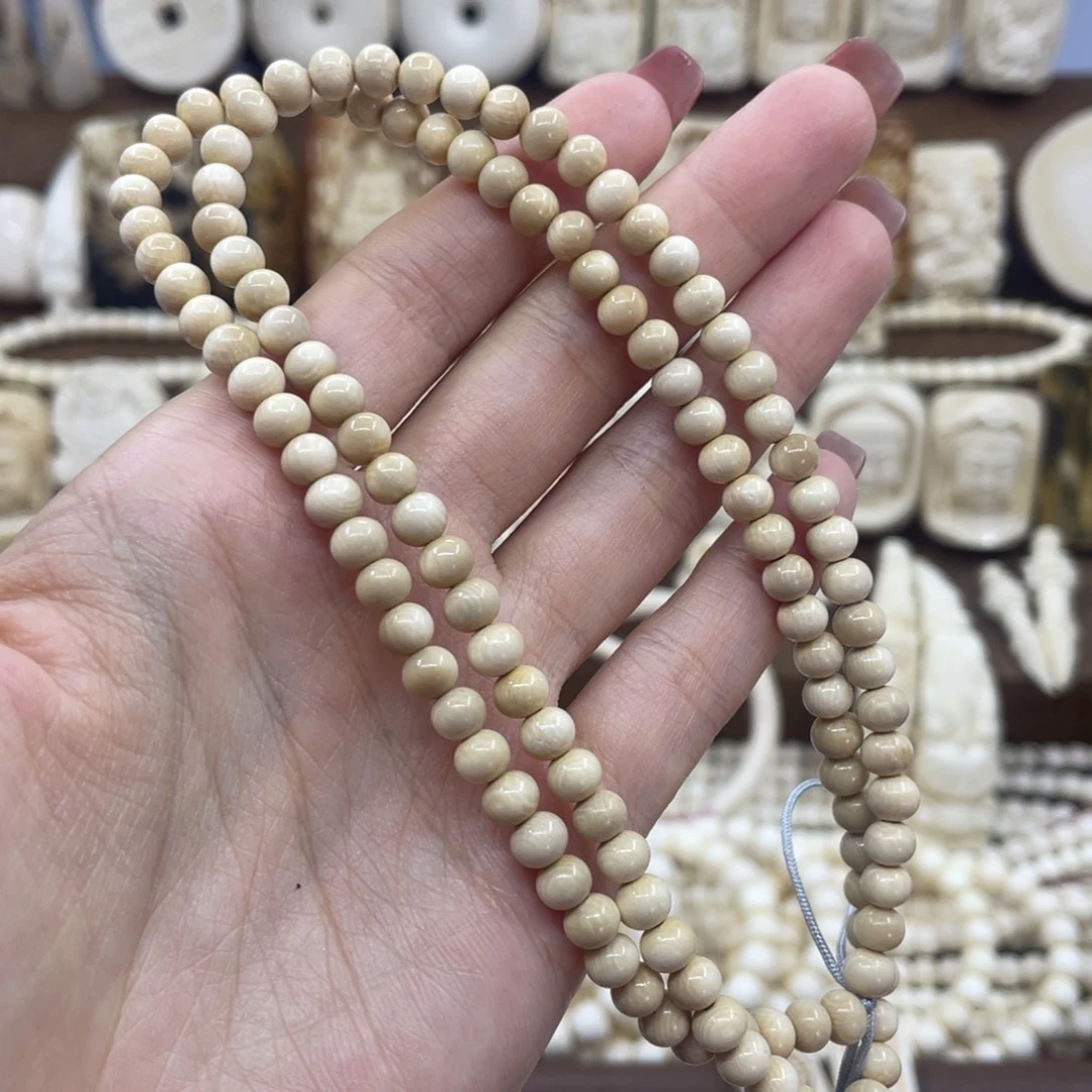 菩提籽类猛犸牙卡5长串120颗