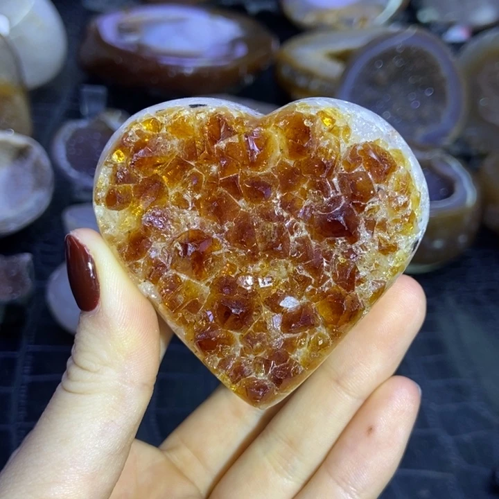 珠宝半成品未镶嵌水晶爱心