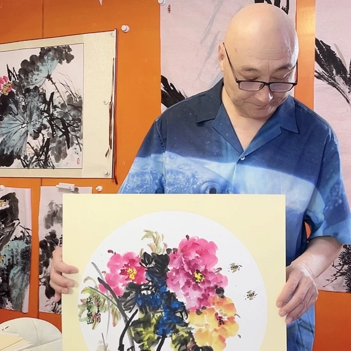 国画张圣敏先生纯手绘作品