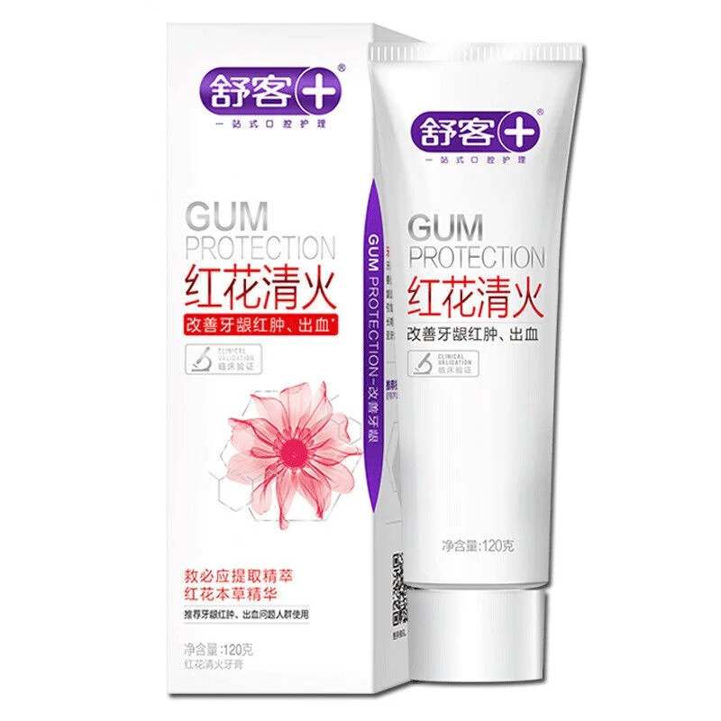 舒客红花清火牙膏120g/支
