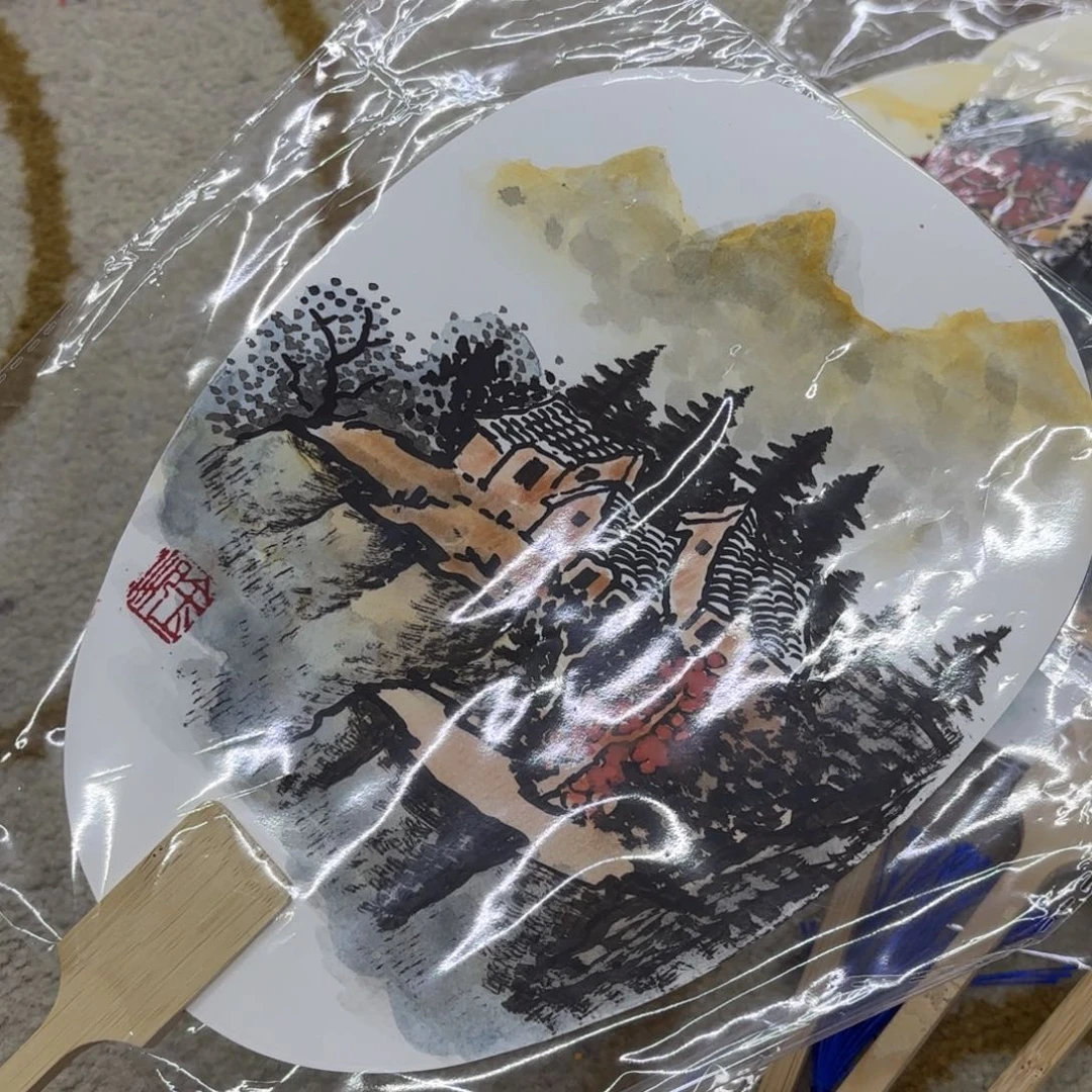 国画金帆老师扇子刘