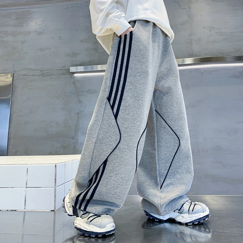 儿童装秋季卫裤运动裤男童帅气宽松长裤中大童百搭休闲裤男孩裤子