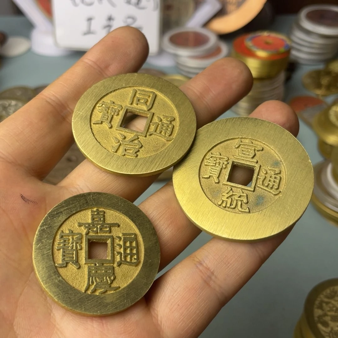 铜夏**空现代仿制工艺文创铜币