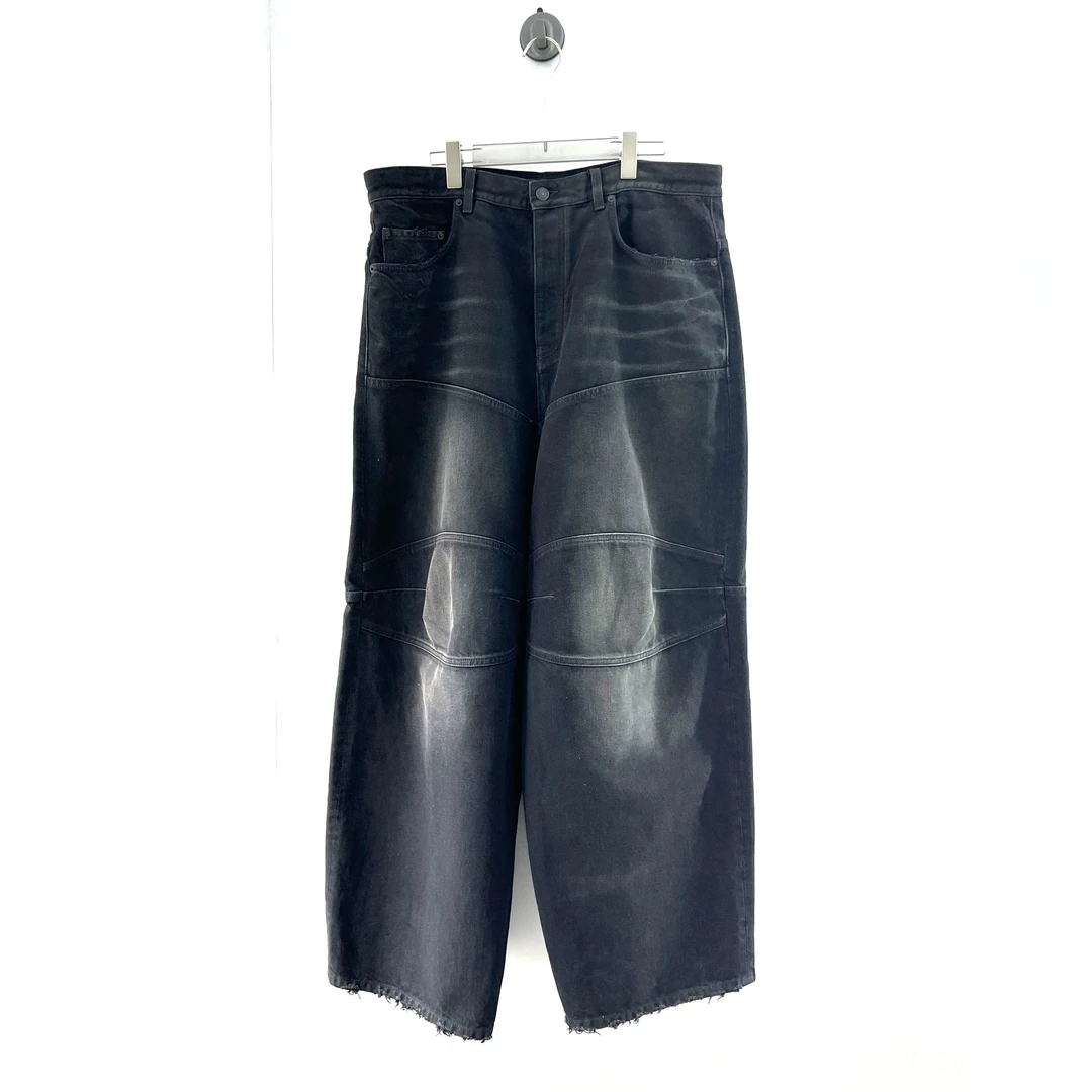 未使用 Balenciaga/巴黎世家 25黑色牛仔裤carti同款/L码（北京）