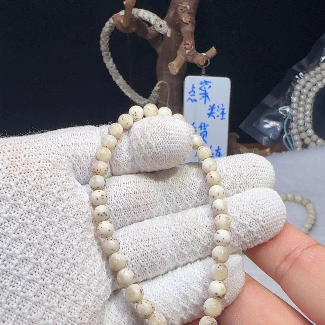 星月菩提手串6圆冰糖豆手持