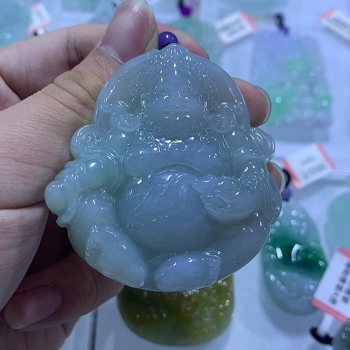 翡翠未镶嵌颈饰天然翡翠A货吊坠