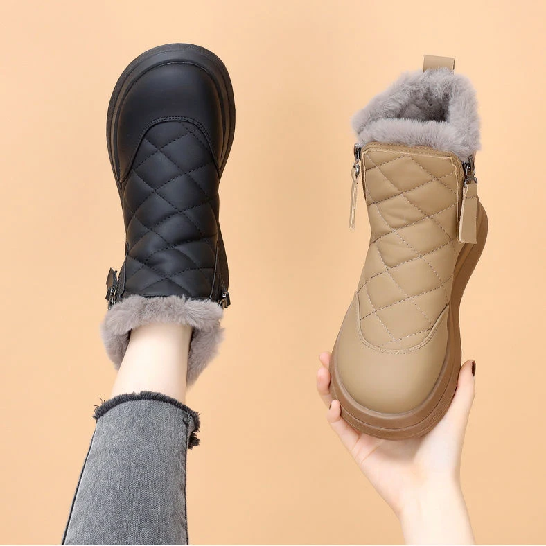 【质保一年】雪地靴女新款冬季加绒保暖防滑短靴东北大棉加厚棉靴女