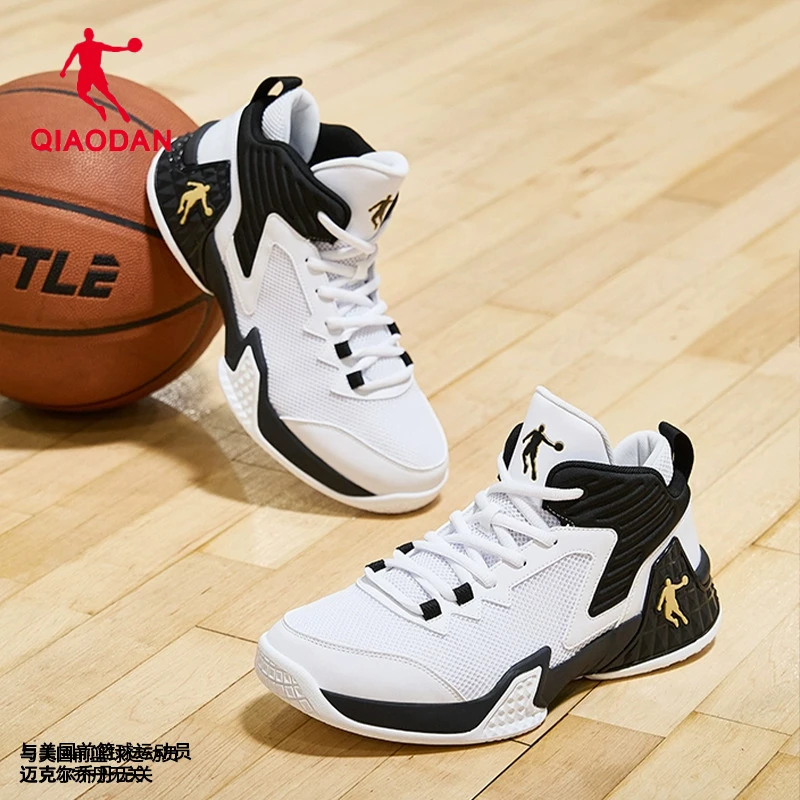 磨砺|乔丹篮球鞋2025新款网面透气高帮球鞋防滑耐磨运动鞋男