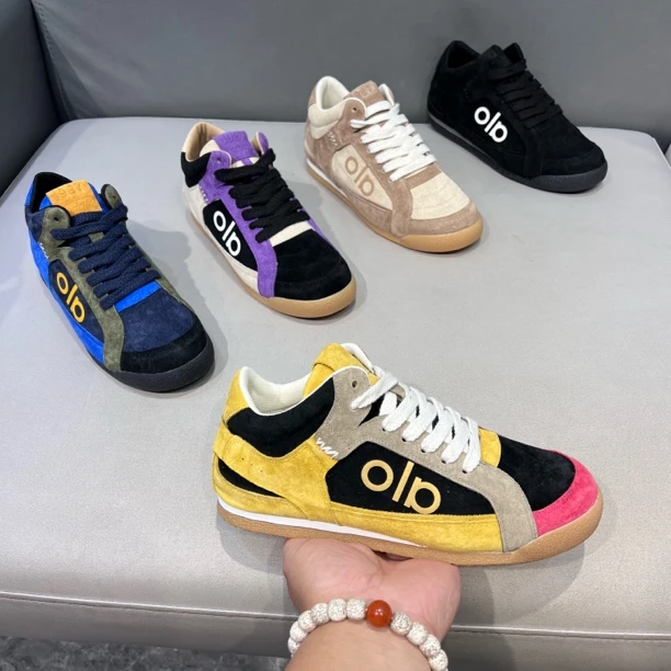 透气阿甘鞋夏季时尚休闲鞋系带网面低帮拼色秋季软底