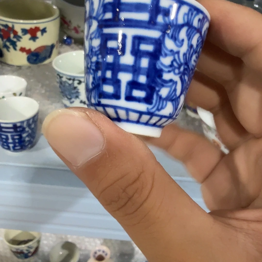 瓷片摆件手绘瓷器处理