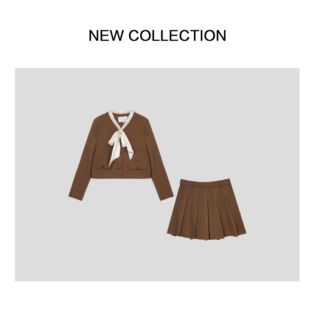 【艺菲专属】D1F58012 女士时尚气质学院风套装