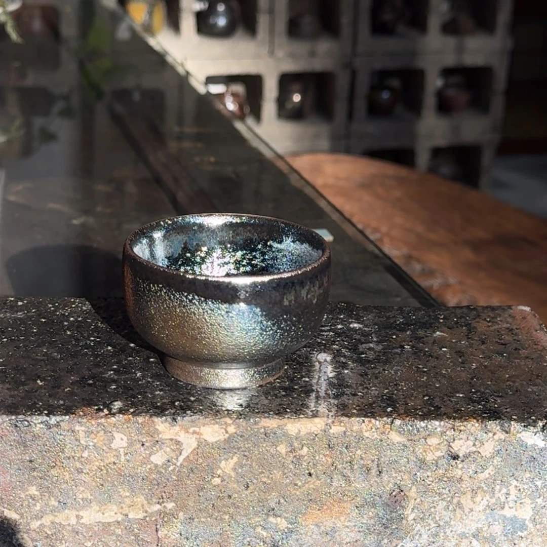 建水紫陶紫泥柴烧茶具主人杯