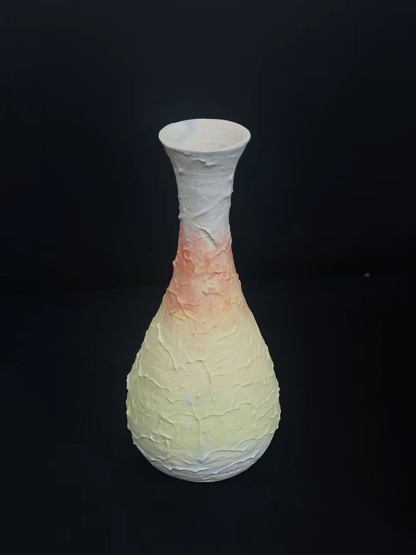 景德镇陶瓷冰淇淋花瓶客厅办公桌面插花艺术家居摆件