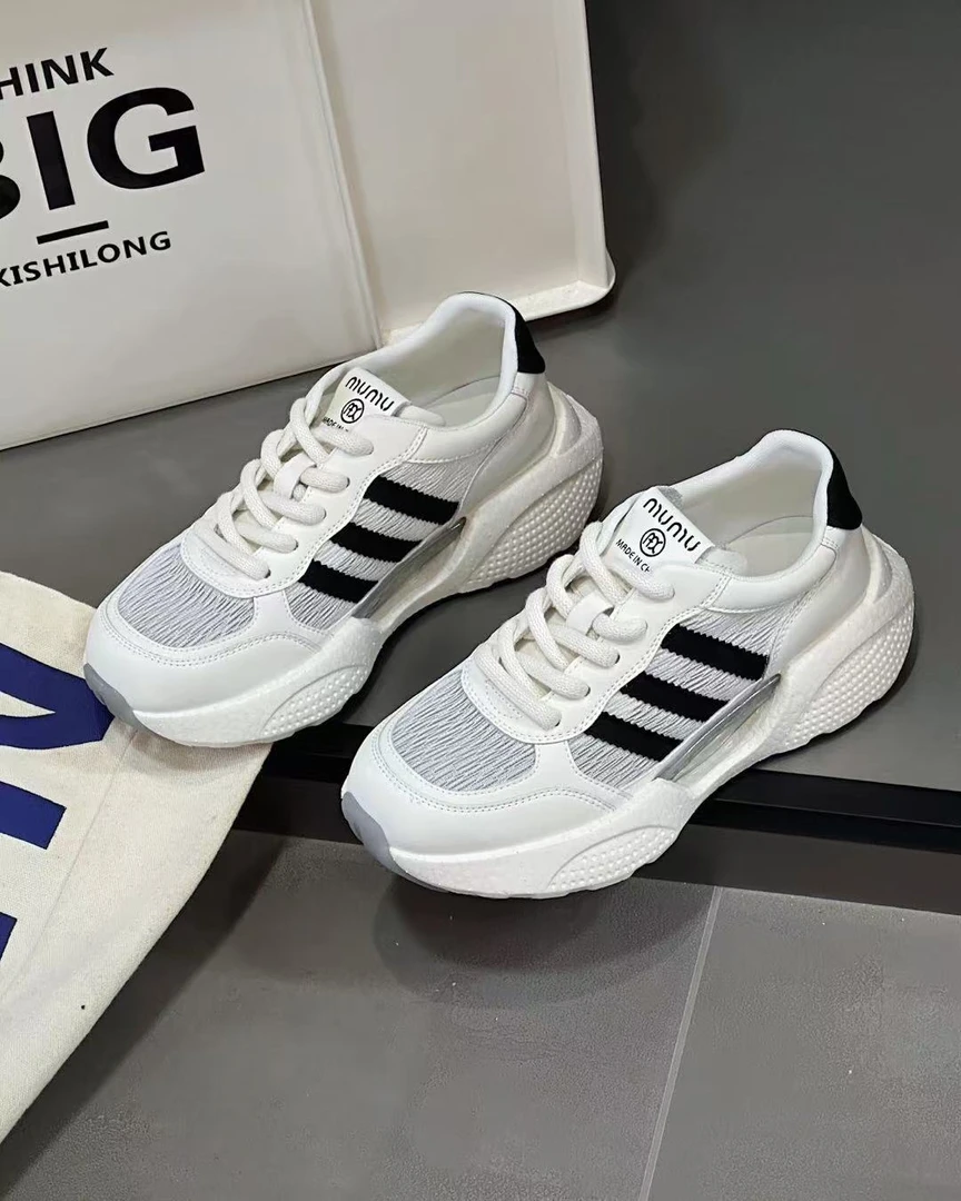 【星·Star】52076韩版夏季网面透气老爹鞋厚底增高舒适时尚