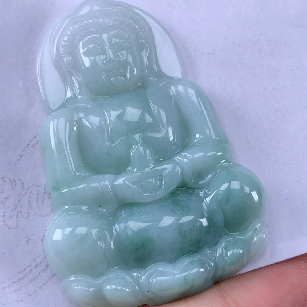 翡翠未镶嵌颈饰玉观音