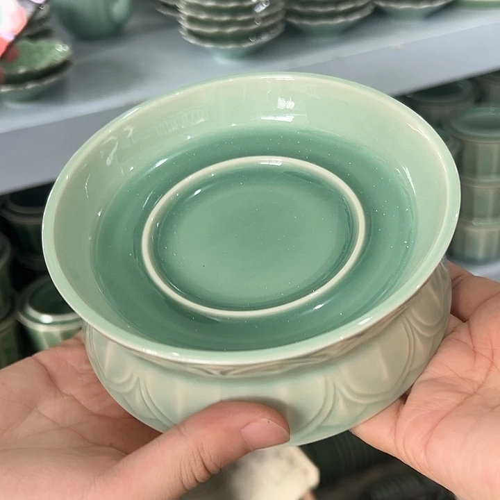 龙泉云间青瓷小米茶器